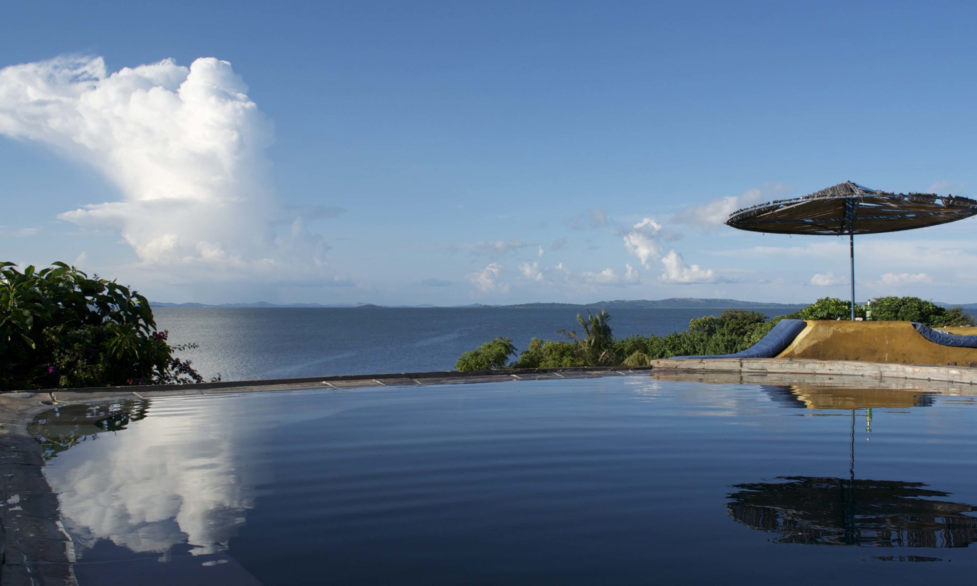 Infinity pool. bulago island. One Minute South.